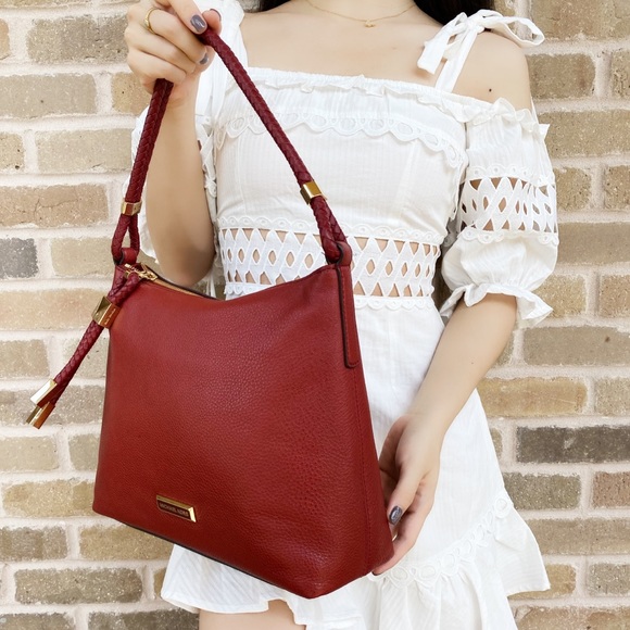 Gaby’sBags 👜💕 Michael Kors Hobo Tote Red - Picture 5 of 9